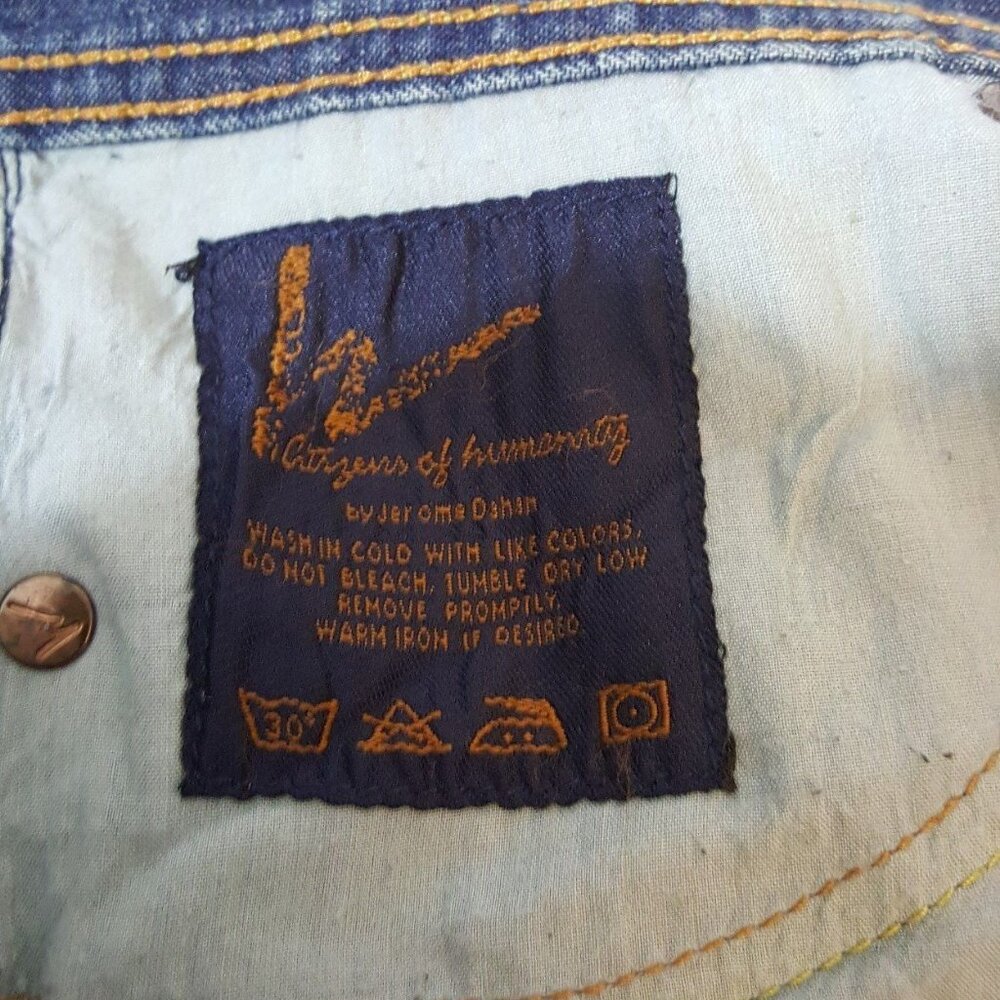 Citizens of Humanity Medium Wash Flare Jeans Size 30 Y2K - Picture 7 of 9